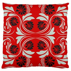 Folk Flowers Print Floral Pattern Ethnic Art Large Cushion Case (one Side) by Eskimos