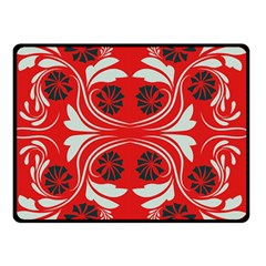 Folk Flowers Print Floral Pattern Ethnic Art Double Sided Fleece Blanket (small)  by Eskimos