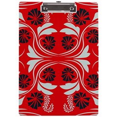 Folk Flowers Print Floral Pattern Ethnic Art A4 Clipboard by Eskimos