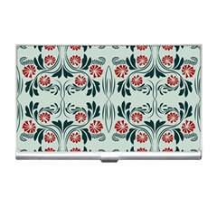 Folk Flowers Print Floral Pattern Ethnic Art Business Card Holder by Eskimos