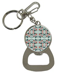 Folk Flowers Print Floral Pattern Ethnic Art Bottle Opener Key Chain by Eskimos