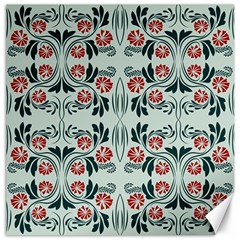 Folk Flowers Print Floral Pattern Ethnic Art Canvas 12  X 12  by Eskimos