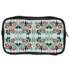 Folk Flowers Print Floral Pattern Ethnic Art Toiletries Bag (one Side) by Eskimos