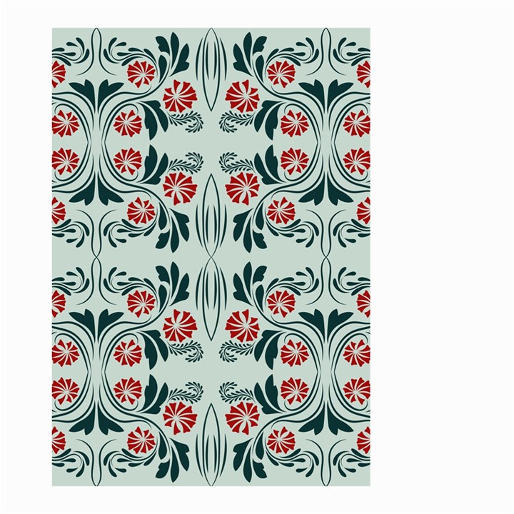 Folk flowers print Floral pattern Ethnic art Small Garden Flag (Two Sides)