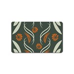 Folk flowers print Floral pattern Ethnic art Magnet (Name Card) Front