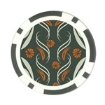 Folk flowers print Floral pattern Ethnic art Poker Chip Card Guard (10 pack) Front