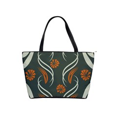 Folk Flowers Print Floral Pattern Ethnic Art Classic Shoulder Handbag by Eskimos