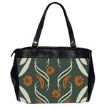 Folk flowers print Floral pattern Ethnic art Oversize Office Handbag (2 Sides) Back