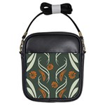 Folk flowers print Floral pattern Ethnic art Girls Sling Bag Front