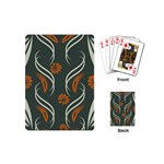 Folk flowers print Floral pattern Ethnic art Playing Cards Single Design (Mini) Back