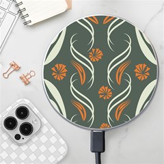 Folk Flowers Print Floral Pattern Ethnic Art Wireless Charger by Eskimos