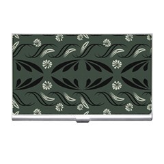 Folk Flowers Print Floral Pattern Ethnic Art Business Card Holder by Eskimos