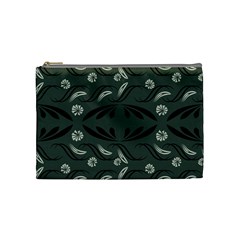 Folk Flowers Print Floral Pattern Ethnic Art Cosmetic Bag (medium) by Eskimos