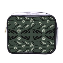 Folk Flowers Print Floral Pattern Ethnic Art Mini Toiletries Bag (one Side) by Eskimos