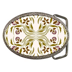 Folk flowers print Floral pattern Ethnic art Belt Buckles