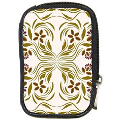 Folk Flowers Print Floral Pattern Ethnic Art Compact Camera Leather Case by Eskimos