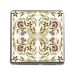 Folk flowers print Floral pattern Ethnic art Memory Card Reader (Square 5 Slot)