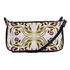 Folk flowers print Floral pattern Ethnic art Shoulder Clutch Bag