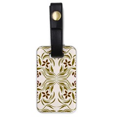 Folk Flowers Print Floral Pattern Ethnic Art Luggage Tag (one Side) by Eskimos