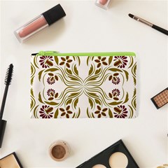 Folk flowers print Floral pattern Ethnic art Cosmetic Bag (XS)