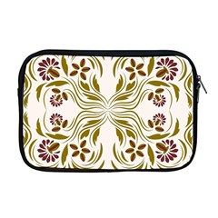 Folk Flowers Print Floral Pattern Ethnic Art Apple Macbook Pro 17  Zipper Case by Eskimos