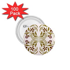 Folk Flowers Print Floral Pattern Ethnic Art 1 75  Buttons (100 Pack)  by Eskimos