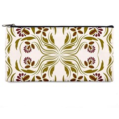 Folk Flowers Print Floral Pattern Ethnic Art Pencil Case by Eskimos