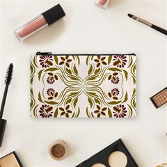 Folk Flowers Print Floral Pattern Ethnic Art Cosmetic Bag (small) by Eskimos