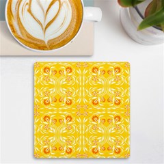 Folk Flowers Print Floral Pattern Ethnic Art Uv Print Square Tile Coaster  by Eskimos