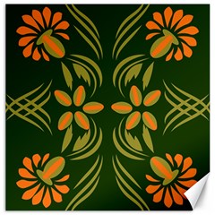 Folk Flowers Print Floral Pattern Ethnic Art Canvas 20  X 20  by Eskimos