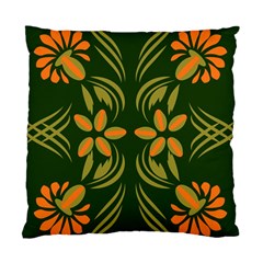 Folk Flowers Print Floral Pattern Ethnic Art Standard Cushion Case (two Sides) by Eskimos