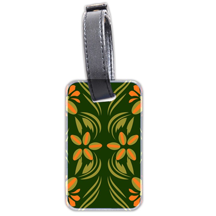 Folk flowers print Floral pattern Ethnic art Luggage Tag (two sides)