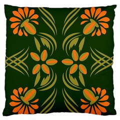 Folk Flowers Print Floral Pattern Ethnic Art Standard Flano Cushion Case (two Sides) by Eskimos