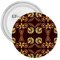 Folk Flowers Print Floral Pattern Ethnic Art 3  Buttons by Eskimos