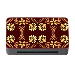 Folk Flowers Print Floral Pattern Ethnic Art Memory Card Reader With Cf by Eskimos