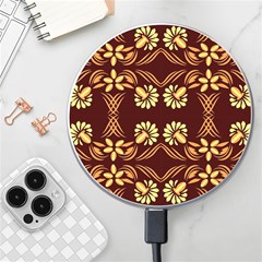 Folk Flowers Print Floral Pattern Ethnic Art Wireless Charger