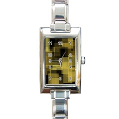 3 White-background Rectangle Italian Charm Watch by Casemiro