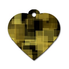 3 White-background Dog Tag Heart (one Side) by Casemiro