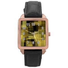 3 White-background Rose Gold Leather Watch  by Casemiro