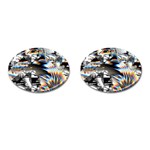 Rainbow Assault Cufflinks (Oval) Front(Pair)