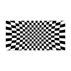 Illusion Checkerboard Black And White Pattern Yoga Headband by Nexatart