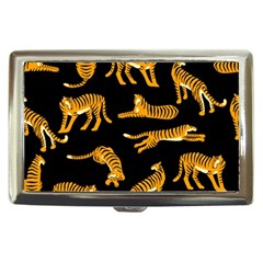 Seamless-exotic-pattern-with-tigers Cigarette Money Case by Jancukart