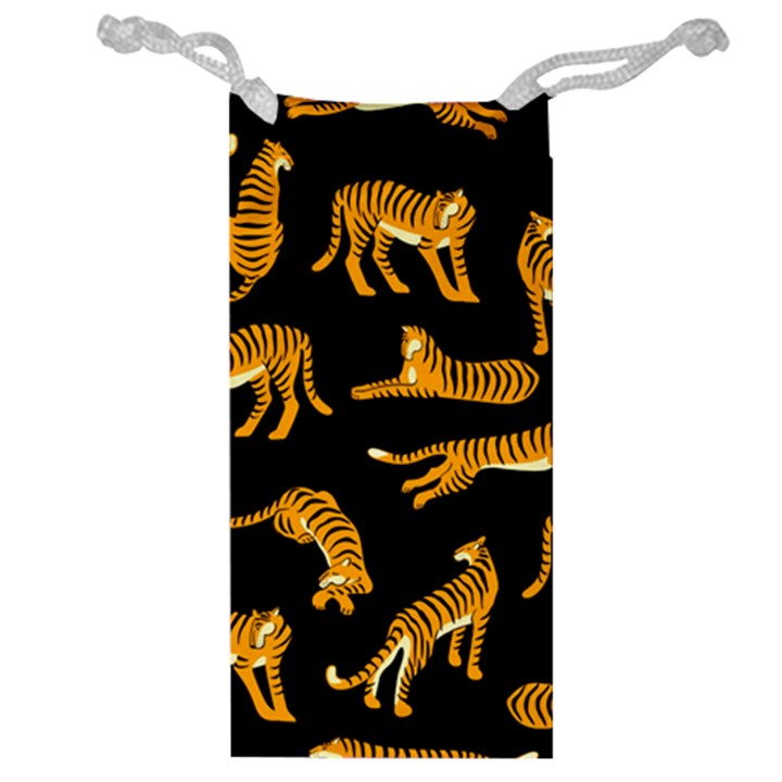 Seamless-exotic-pattern-with-tigers Jewelry Bag