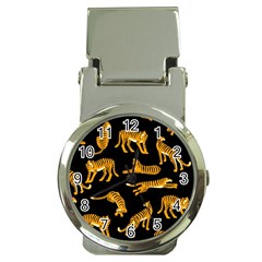 Seamless-exotic-pattern-with-tigers Money Clip Watches