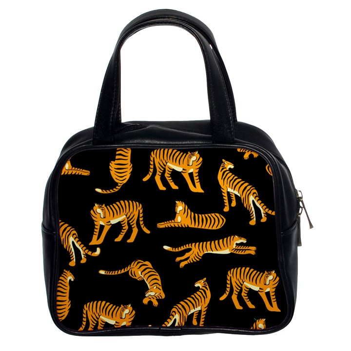 Seamless-exotic-pattern-with-tigers Classic Handbag (Two Sides)