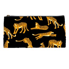 Seamless-exotic-pattern-with-tigers Pencil Case by Jancukart