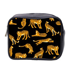 Seamless-exotic-pattern-with-tigers Mini Toiletries Bag (two Sides)