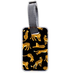 Seamless-exotic-pattern-with-tigers Luggage Tag (two Sides)