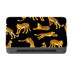 Seamless-exotic-pattern-with-tigers Memory Card Reader With Cf by Jancukart