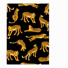 Seamless-exotic-pattern-with-tigers Small Garden Flag (two Sides) by Jancukart